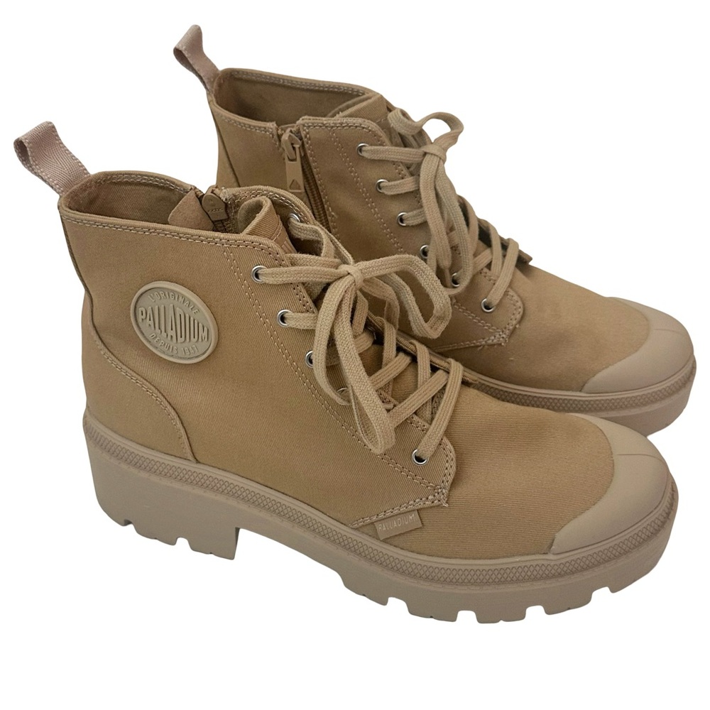 Palladium Lace-Up Desert Tan Boots 🏜️